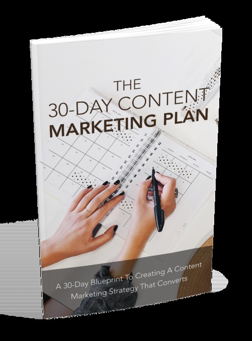 Product picture The 30 day content marketing plan